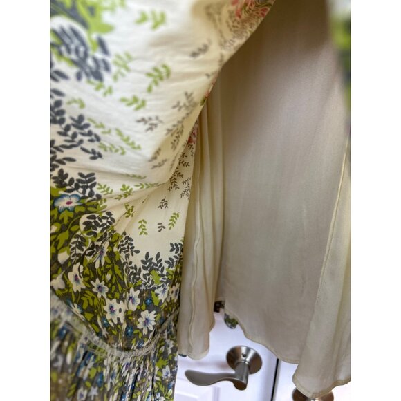 Alice + Olivia Floral Cottagecore Sleeveless Pleated Fit & Flare Dress S/M - Picture 7 of 14